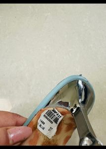 beautiful blue mukti heels