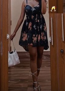 Black Floral Dress