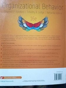 Organizational Behaviour 16 Edition