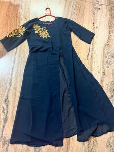 Navy Blue Kurti With Plazo 💙