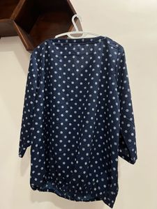 Navy Polka Dot Tunic