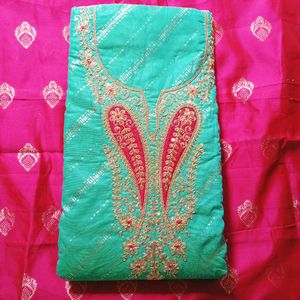 Party Wear Unstitched Suit