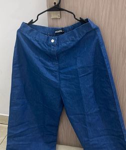 Blue Wide Leg Pants