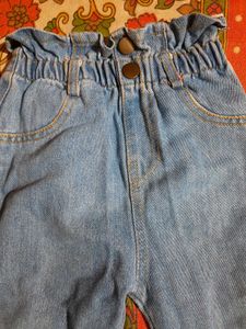 Baby Girl Friled Jeans