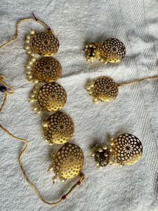 Gold Plated Indian Jewelry Set