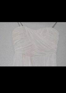 White Strapless Mini Dress