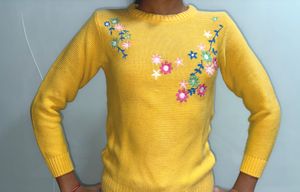 Floral Embroidered Sweater