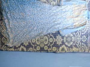 Elegant Blue &amp; Gold Kurta