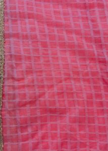 Pink Checkered Dupatta