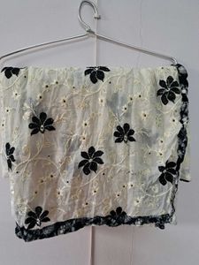 Black Kurta With Heavy Work Dupatta