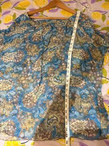 Beautiful Blue Paisley Top