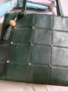 Stylish Dark Green Tote Bag