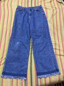 Wide Leg Denim Jeans