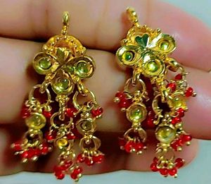 Golden Dangle Earrings