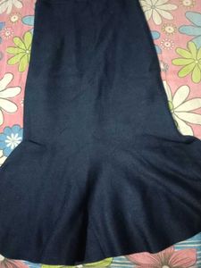 Navy Blue Woolen Maxi Dress New With Tag