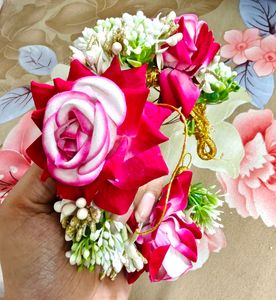 Flower gajra hair accessory