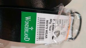 Wonderland New With Tag Belt Men