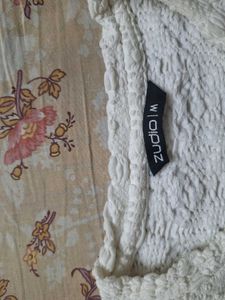 White Top Zudio M Size
