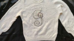 Embellished Knit Sweater