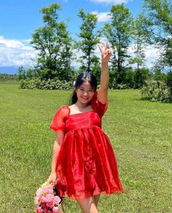 Customized Organza Mini Dress