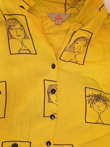 Yellow Printed Shirt