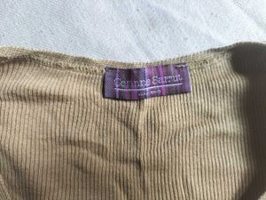 Beige Ribbed Top