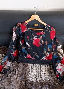 Floral Crop Tops