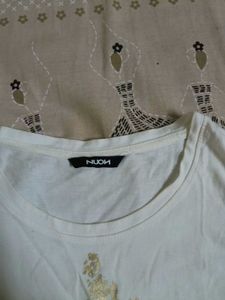 White Fringe Tank Top