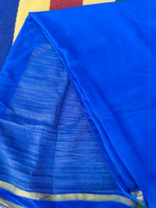 royal blue saree