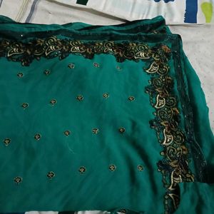 Elegant Green Saree