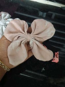 Handmade Fabric Hair Bows (Set of 4)