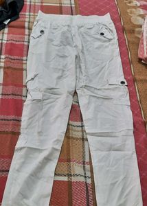 Casual White Cargo