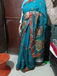 Net and Georgette half-n-half