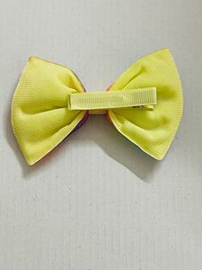 glittered hair bow clip
