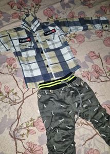 Boy's Fashionable Shirt &amp; Pant Set