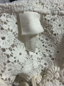 H&amp;M White Lace Bodysuit