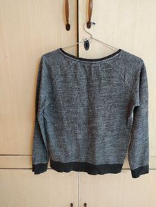 Gray Long Sleeve Top