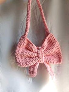 Crochet Bow Handbag