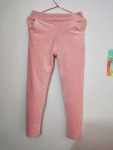 Pink Velvet Joggers