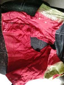 Red Readymade Saree Blouse