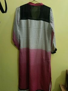 Pink Long Kurta