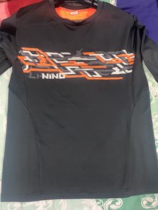 Black Active Wear T-shirt For Men
