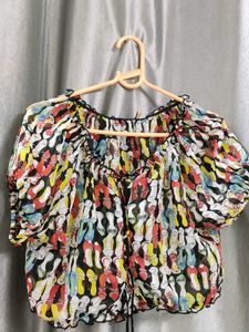 Multicolor Crop Top