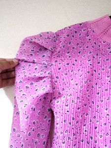 Pink Peplum Top