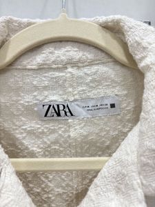 Zara jewel button coat