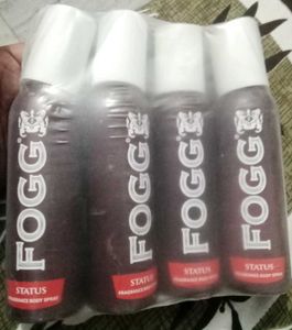 Fogg Status Body Spray (Pack of 4)
