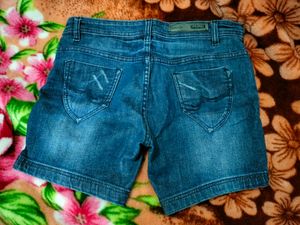 Blue Shorts For Party Beach Wear