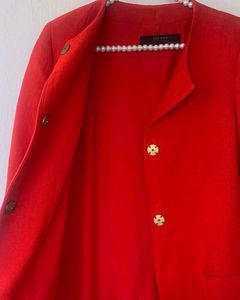 Red Zara long Coat