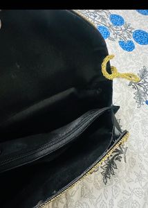 Elegant Embellished Clutch With Belt