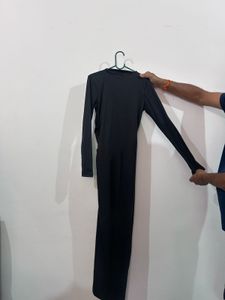 Elegant Black Long Sleeve Dress